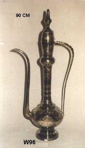 Aftaba de latón pintado y japani trabajo - Product Image 5