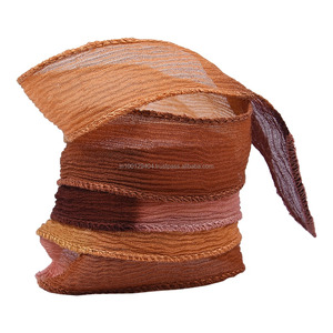 Chiffon <b>Silk</b> Tapered <b>Ribbon</b> Bias Cut - Product Image 6