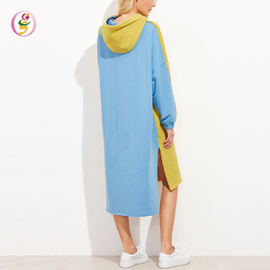 <span class=keywords><strong>Felpa</strong></span> con cappuccio da <span class=keywords><strong>donna</strong></span> <span class=keywords><strong>felpa</strong></span> con cappuccio a maniche lunghe con cappuccio a contrasto di colore completo con tasca - Product Image 3
