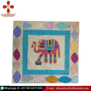 India bordado a mano tamaño Queen tradicional hogar buena colcha - Product Image 1