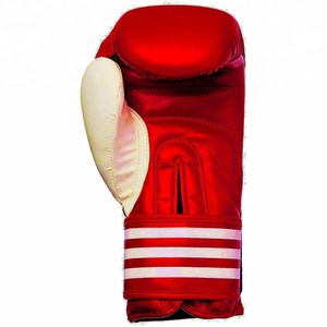Guantes de boxeo profesionales personalizados, Logo personalizado de fábrica China, en negro, rojo y azul - Product Image 2