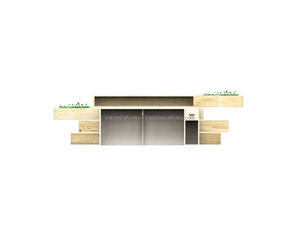 <b>Wooden</b> Irregular Blocks Office Furniture Modern Counter Reception <b>Desk</b> ,<b>solid</b> wood reception <b>desk</b> reception stand office <b>desk</b> - Product Image 4