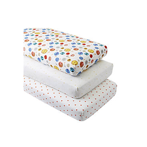 High Quality Organic Cotton Fabric Baby Crib Sheet With Custom Logo - Product Image 1