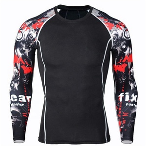 Medias de entrenamiento de Jiu Jitsu para hombre, capa base de compresión con logotipo personalizado - Product Image 3