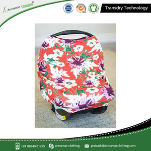 Best Quality Organic Cotton Muslin Baby Car Seat Nursing Cover - Product Image 4
