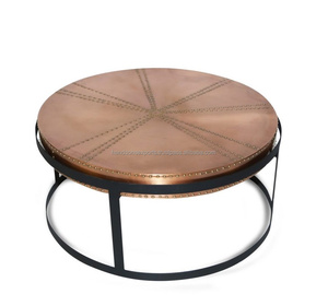 Mesa de centro industrial Uso Oficina Hogar Cocina Sala de estar Dormitorio Mesa de centro Restaurante Hotel Evento DE BODA Hecho EN LA India - Product Image 2