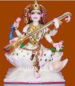 Incredible Structure of Marble Saraswati Maa Statue - Product Image 1