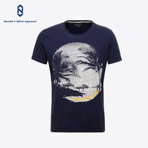 T-shirt de gymnastique décontracté Hip Hop en coton et polyester avec motif solide et impression par sublimation de maillot de sport à séchage rapide personnalisé - Product Image 3