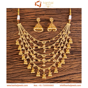 Clásico 5 línea collares con chapado en oro 18589 Lct - Product Image 1