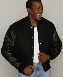 Vestes en laine de Baseball, puce personnalisable avec Logo de Chenille, faites soi-même, avec manches en cuir - Product Image 3