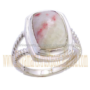 New Hot 925 Sterling <b>Silver</b> Cinnabar Gemstone <b>Ring</b> Bezel Setting Inlay Technology <b>Eternity</b> Vermeil <b>Rings</b> Supplier and Exporter - Product Image 2