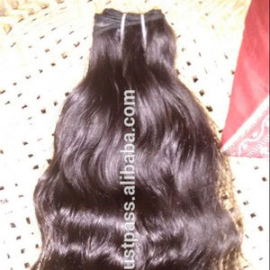 Machine double trame Extension de cheveux bruts. Cheveux remy à donneur unique Waw Wave Waft de haute qualité à bas prix - Product Image 1