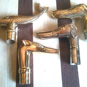 Nuevas asas de latón pesado para bastones paraguas estilo náutico impresión Digital figura de Metal europeo técnica de fundición - Product Image 3