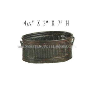 Macetero de Metal decorativo en relieve - Product Image 2