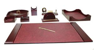 Leather Office <b>Desk</b> Set , Genuine Leather Office <b>Desk</b> <b>Holder</b> Set , Handmade Original Leather Table Set <b>Pen</b> <b>Holder</b> - Product Image 2