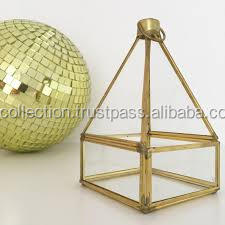 hot product factory wholesale Modern Design Clear Glass & Black Metal <b>Frame</b> <b>Plant</b> Terrarium / Decorative Cent - Product Image 3