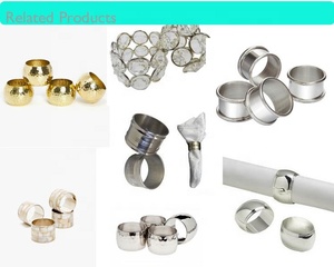 Fil en acier inoxydable Rond de serviette écologique Porte-serviettes de table économique pour hôtel, restaurant et fêtes - Product Image 3