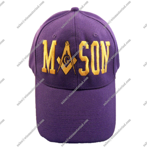 Gorra de béisbol Mason 33rd Degree Masonic Purple Cap/Hat Talla única para la mayoría de las gorras para masones - Product Image 1