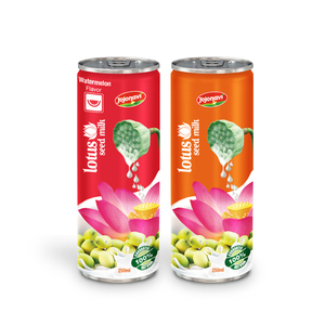 Jojonavi กระป๋องธรรมชาติและมีสุขภาพดี250มล. เสิร์ฟน้ำผักและผลไม้พร้อมสัมผัสของนมเมล็ดบัว - Product Image 4