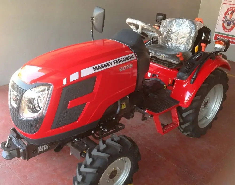 インドMassey Ferguson6028ミニトラクター4x4クローラードライブディーゼルエンジン、農業用EEC認証付き