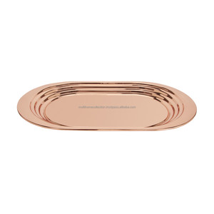 ถาดทองแดงโบราณสำหรับเสิร์ฟอุปกรณ์เครื่องครัว - Product Image 1