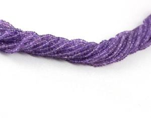 Perles rondes à facettes en améthyste rose naturelle de 13 pouces pour la fabrication de bijoux, collier et Bracelet - Product Image 1