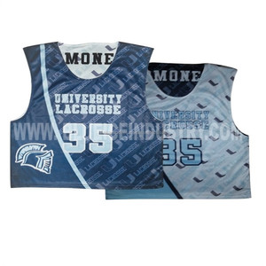 Pinnie de Lacrosse Americano Reversible Personalizado, Jersey Deportivo Personalizado de los Warriors del Estado, Ropa Deportiva Personalizada - Product Image 1
