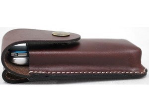 Tabaco de cuero de grano bolsa | Cuchillo bolsa - Product Image 5