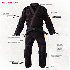 BJJ-ropa deportiva para artes marciales, 2023 algodón, brasileña, Jiu Jitsu, de color dorado, 100% - Product Image 1