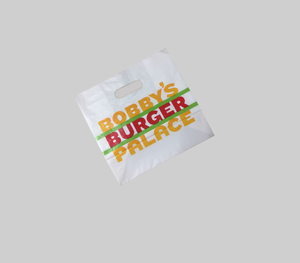 fold over die cut handle <b>bags</b> made in Vietnam - Product Image 1