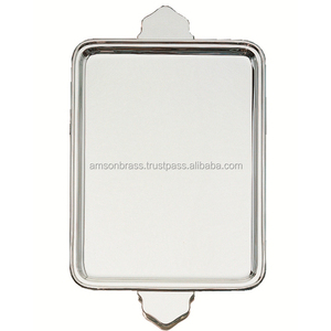 Plateau de service en métal Centres de table Plateau décoratif Rectangulaire Simple Plateau de service pour hôtel/maison - Product Image 3