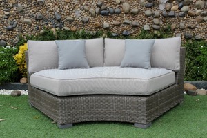 2018 ALAND COLLECTION-Rond En Osier Canapé Meubles de Jardin En Plein Air - Product Image 4