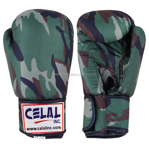 Muay Thai-guantes de Kick Boxing, guantes de boxeo de cuero Pu personalizados con Logo profesional - Product Image 1