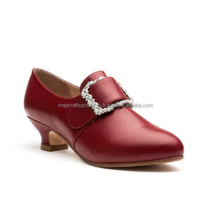 Chaussures décontractées pour hommes en cuir véritable de grande taille, fabriquées à la main, imperméables, style du XVIIIe siècle - Product Image 1