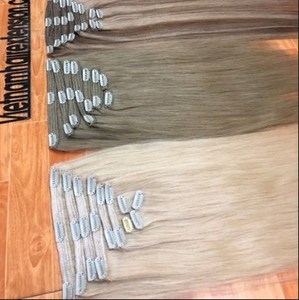 Increíbles Extensiones de Cabello con Clip de Vietnam, Cabello Remy Virgen 100%, Longitud de 8 a 40 Pulgadas para Todos los Colores - Product Image 3