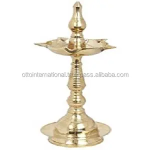 Brass Kerala Deepa Diya 12" BRASS Handmade Oil Lamp Kerala Deep For Pooja Best Quality Indian Brass Deep