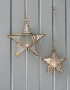 Lanternes et pots à bougies suspendus en fer faits à la main pour la décoration de la maison ajoutant une ambiance étoilée à votre espace - Product Image 4