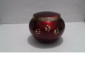 Articles de maison de luxe pattes en laiton bois de rose indien pour animaux de compagnie, urne pour cendres commémoratif pour animaux de compagnie de forme ovale - Product Image 2