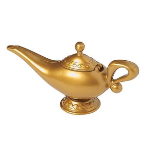 Lampe Génie plaquée laiton imprimée sur mesure Style religieux Modèle extérieur Technique pyramide en métal poli - Product Image 4