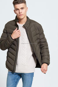 Men's Winter <b>Waterproof</b> and Windproof Nylon Puffy <b>Jacket</b>-OEM Design Customized Plain <b>Padded</b> Puffy <b>Jacket</b> - Product Image 4