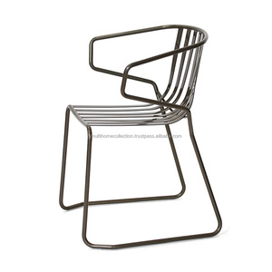 Marco de Metal al aire libre Silla de comedor - Product Image 1
