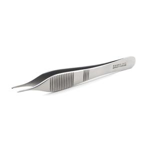 Pince à tissu Adson 12cm Instrument de dissection en acier inoxydable allemand Source d'alimentation manuelle Norme de sécurité-MOL - Product Image 1