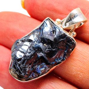 Hottest 925 Sterling Silver Jewelry Fancy Shape Natural <b>Labradorite</b> Rough Stone <b>Pendant</b> Statement Jewelry For Wholesaler OEM ODM - Product Image 1