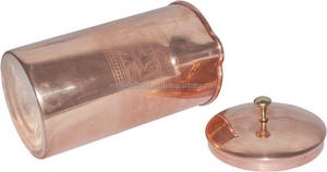 DIOS Best Quality 1 Tumbler Pure Copper AYURVEDA Healing <b>Jug</b> for Direct Drinking & Boiling <b>Water</b> Premium <b>Glass</b> Drinkware - Product Image 4