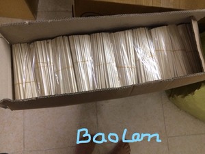 Palillos gemelos de madera de 21-24 cm para sushi, palillos desechables de bambú, palillos ecológicos - Product Image 5