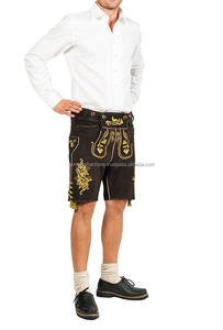 German Bavarian Vintage Plus Size <b>Maternity</b> Oktoberfest Lederhosen Genuine Leather Embroidery - Product Image 5