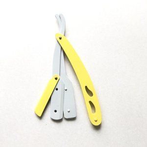 Maquinilla de afeitar recta de peluquero desechable de alta calidad con una sola hoja de acero inoxidable reemplazable Producto de etiqueta privada - Product Image 3