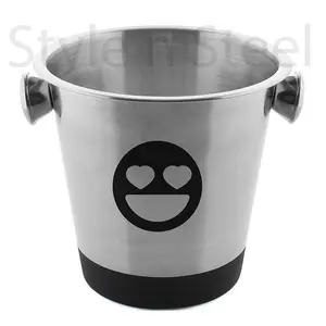 Stainless Steel Wine Ice Bucket With Knobs For Restaurant and Hotel Tabletop Wholesale Wine Bucket with knob