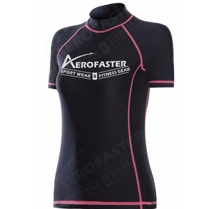 Camiseta sin mangas ajustada de alta calidad con cuello redondo para mujer, tela de malla elástica de punto antibolitas, logotipo de entrenamiento de otoño High Street - Product Image 4