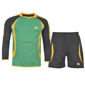เสื้อฟุตบอลพิมพ์ลายด้วยสีและการออกแบบที่กำหนดเองบริการ OEM สำหรับทีมผู้เล่นมืออาชีพของผู้ชายและผู้ใหญ่ - Product Image 1